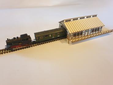 Kleiner Wagon-Reparaturschuppen Spur N