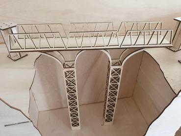 TRASSKIT Modelleisenbahn-Trassenmodul Gebirge ideal für Spur N, H0