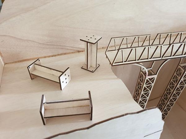 TRASSKIT Modelleisenbahn-Trassenmodul Gebirge ideal für Spur N, H0